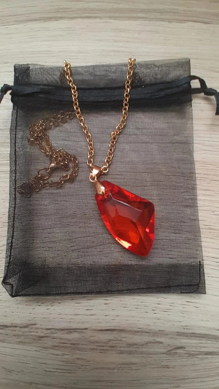 Collier Pierre Philosophale, Harry Potter, doré